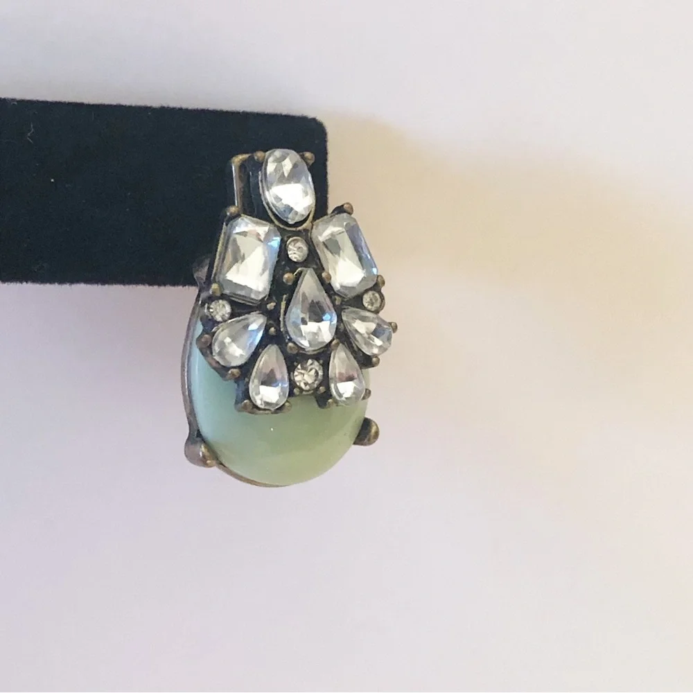 Anthropologie X BaubleBar Seastone and Rhinestone Pierced Earrings - Picture 6 of 10